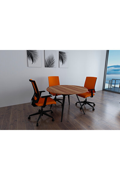 Çağın Ofis Mobilyaları Deep Yuvarlak Toplantı Masası 120 Cm