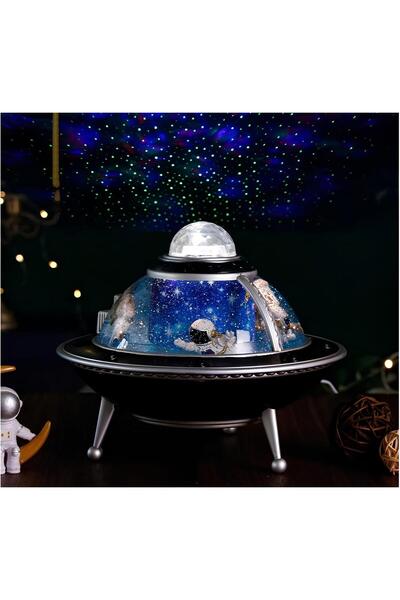 Genel Markalar Gezegen Tasarımlı Astronotlu Işıklı Müzikli Star Master'Lı Kar...
