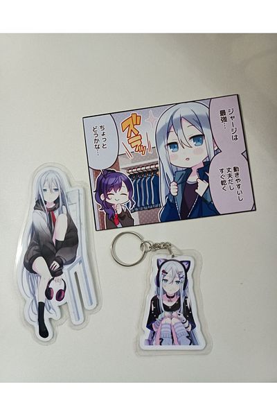 nihonwosekai Hatsune Miku Pjsekai Set de semne de carte colorate pentru breloc anime, placare laminată PVC