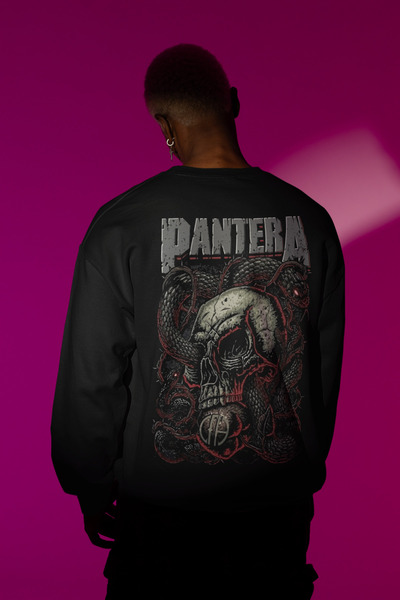 SEVBANO Pantera majica sa štampanim unisex motivom muzičkog benda, veće veličine