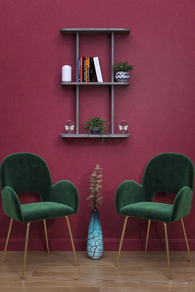 moka park avm 2-Shelf Wall Mounted Rectangular Multi-Purpose Wall Shelf
