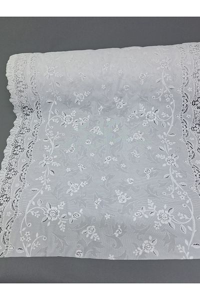 Başak Ev Tekstili Raft și dulap din dantelă cu cuburi din PVC alb