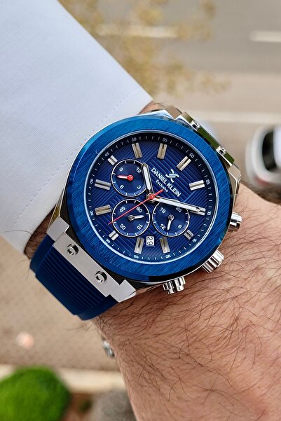 Daniel Klein Kasası Beyaz Kordonu Lacivert Renk 24 Ay Garantili İç Göstergele...