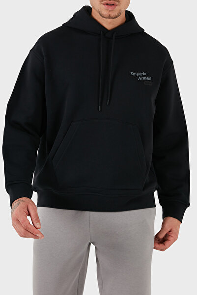 Emporio Armani 100% Cotton Regular Fit Hooded Sweat Men's Sweat 6D1M93 1Jtaz ...