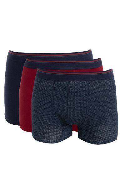 DeFacto C9561ax24wn Modell kariertes 3-teiliges Boxerset