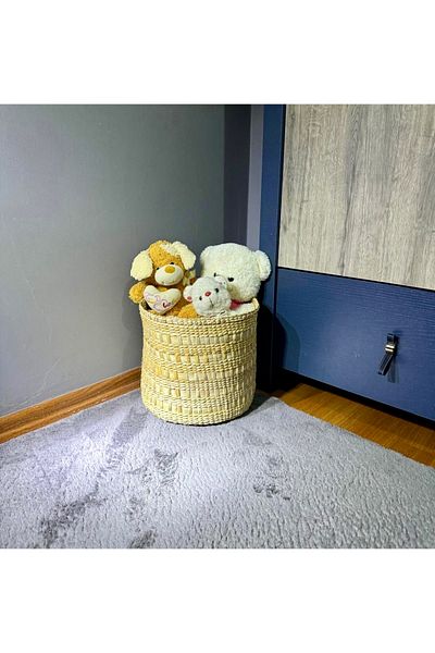 AFRALYAHOME Кошница от естествена бамбукова плетка, кошница за баня, мръсна кошница, органайзер за кошница за играчки, органайзер за кошница за саксии за цветя