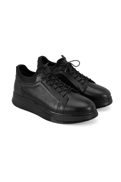 Desa Ανδρικά δερμάτινα αθλητικά παπούτσια Rowan Black