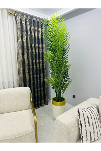 İremÇiçekçilik Yapay Çiçek Uygula Yapay Ağaç Salon Çiçeği 210 Cm 18 Yaprak