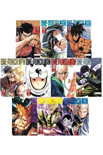 Akıl Çelen Kitaplar One Punch Man 11-12-13-14-15-16-17-18-19-20 Manga Seti (1...