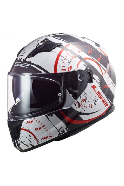 LS2 STREAM EVO TACHO KAPALI KASK BEYAZ-SİYAH