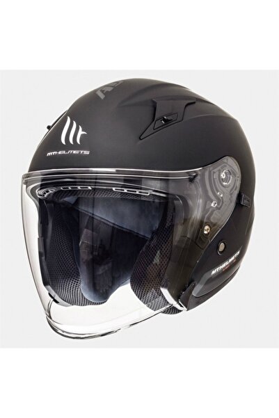 MT AVENUE SV SOLID YARIM YAZLIK KASK MAT SİYAH X-SMALL