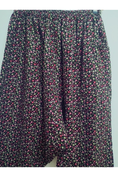 hoaryage Pıtır Çiçekli PAZEN DİVİDİN ŞALVAR PANTOLON % 100 PAMUK