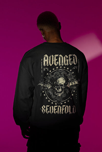 SEVBANO Φούτερ Avenged Sevenfold Printed Unisex Oversize Music Band