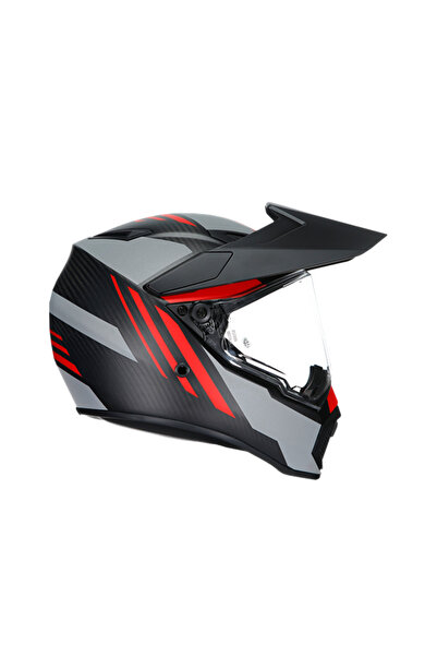 AGV AX9 MULTI KAPALI KASK KARBON-KIRMIZI