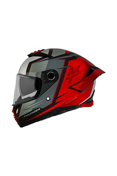 Genel Markalar THUNDER 4 JERK B5 KAPALI KASK MAT KIRMIZI