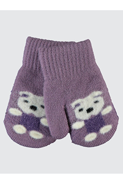 Kitti Kız Çocuk Eldiven 1-3 Yaş Lila