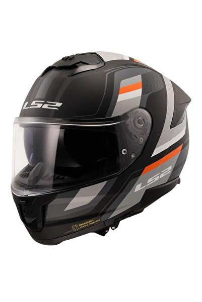 LS2 STREAM 2 VINTAGE KAPALI KASK MAT SİYAH-GRİ-BEYAZ-KIRMIZI