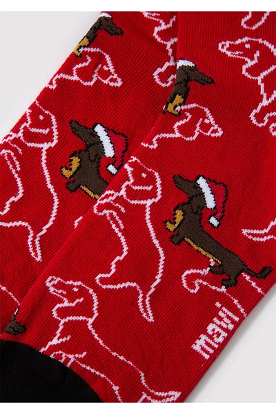 Mavi Christmas Themed Red Socks 0911771 -70463