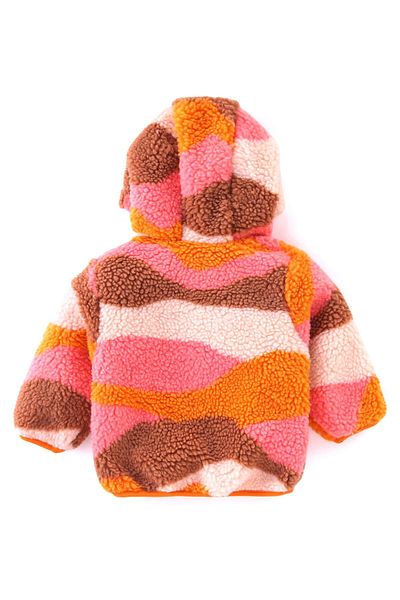 Babyhug - سترة رياضية منسوجة بأكمام طويلة ومطبوعة مع غطاء للرأس - متعدد الألوان