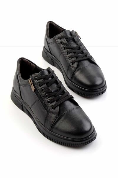 Bambi Siyah Leather Erkek Casual Ayakkabı E01398232403