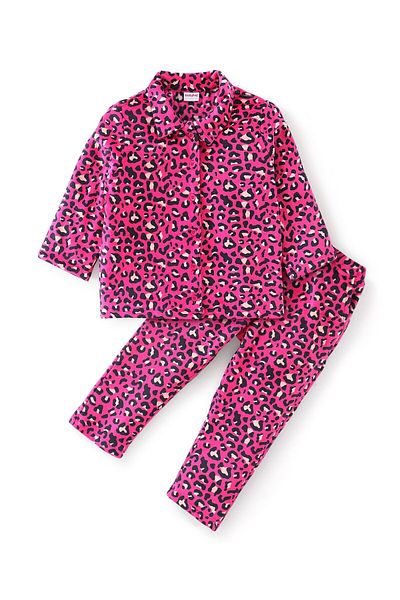 Babyhug Full Sleeves Winter Wear/Co-ord Set With Leopard Print - Pink