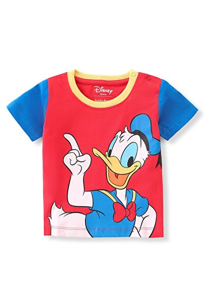 Babyhug Disney تي شيرت قطني محبوك بأكمام نصفية ومطبوع عليه رسومات دونالد داك ...