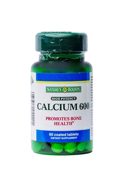 Nature's Bounty High Potency Calcium 600 Supplement, 60 Tablets