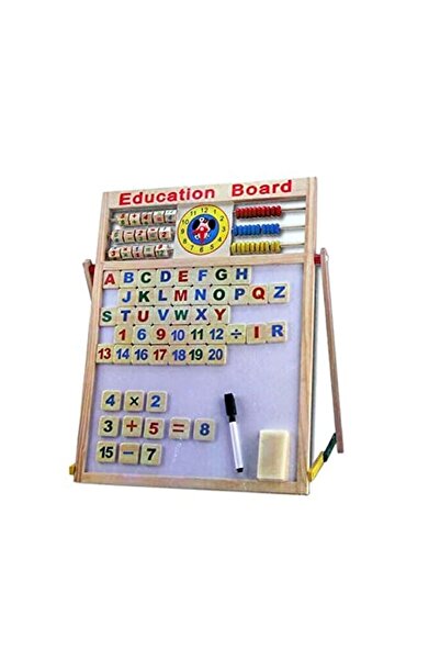 GANS TOYS Tangram Hediyeli Ahşap Yazı Tahtası Abaküslü Magnet Hediyeli