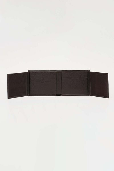 Tudors Кафяв мъжки портфейл от естествена кожа