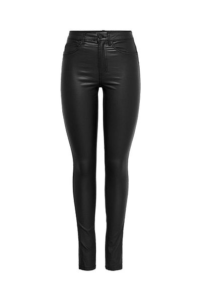 ONLY Hose in Lederoptik ONLROYAL Hohe Taille Skinny Fit Hose in Lederoptik