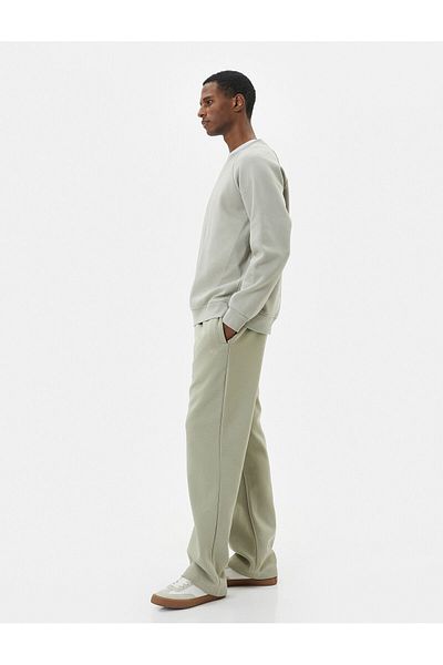 Koton Jogginghose, Hosenbein, Taille, elastische Tasche, detailliert bestickt