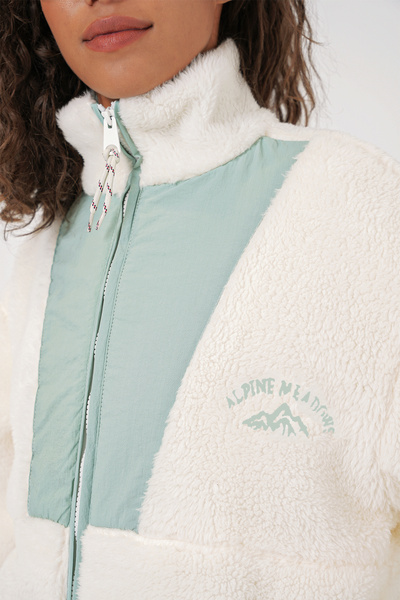 Bigdart 5194 Dámska plyšová bunda - tyrkysová