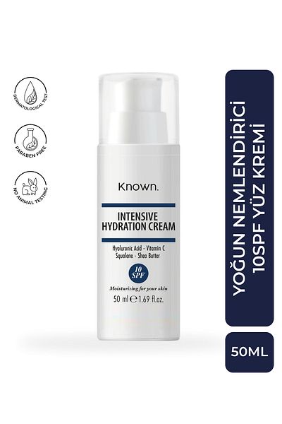 KNOWN. 10 SPF 50 ml Intensive Moisturizing Face Cream