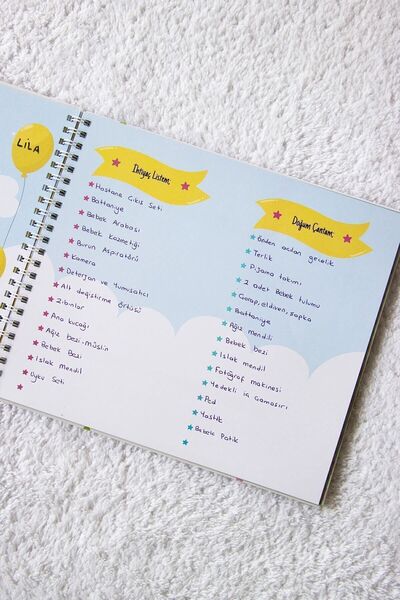 asel sanat Pregnancy and Mother & Baby Diary & Pregnant Memory Book & Baby Memory Book - Agenda