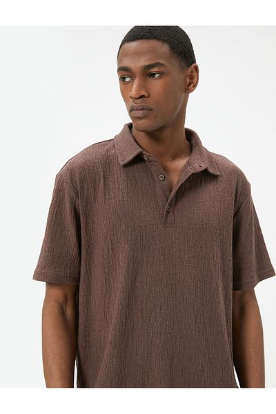 Koton Tricou cu mânecă scurtă din bumbac texturat