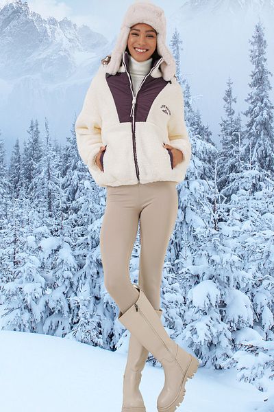 Bigdart 5194 Modell Lila Damen-Plüschmanteljacke