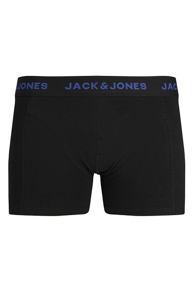 Jack & Jones Πακέτο 5 μονόχρωμων μπόξερ με ανδρικό λογότυπο - Μαύρο