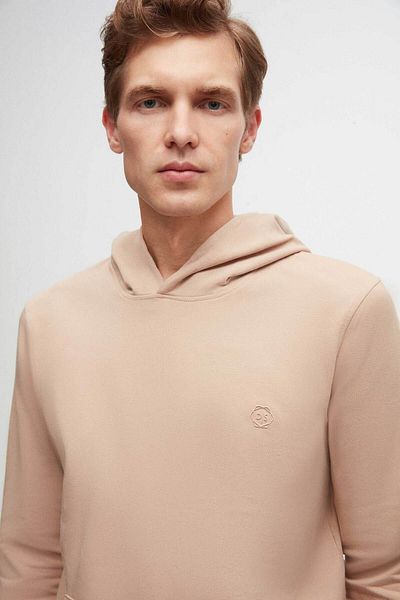 D'S Damat Beige Farbe - Relaxed Fit Sweatshirt aus Baumwolle mit Logo-Aufdruck