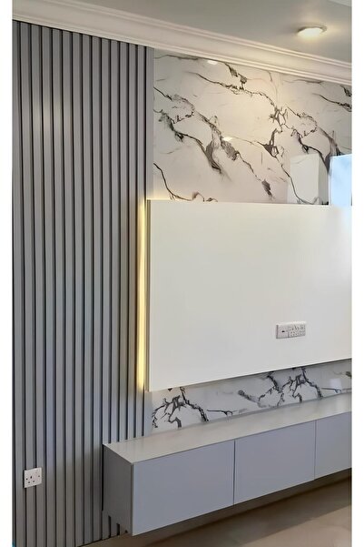 Genel Markalar Özbir Kıtchen Gümüş Gri Akustik Duvar Paneli 100x240 Ahşap Duvar Paneli