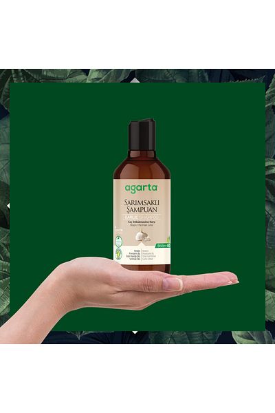 Agarta 2 Pieces Garlic Shampoo Anti-Hair Loss 400 ml