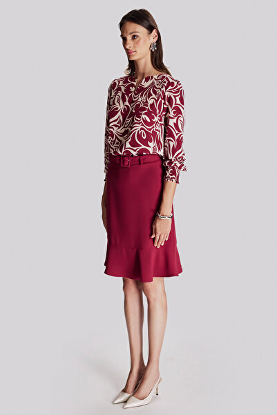 Naramaxx Etekucu Fıfırlı Kemerli Etek