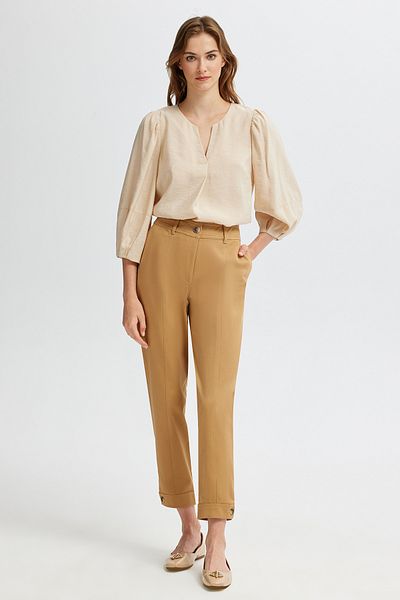 Naramaxx Buttoned Carrot Form Trousers