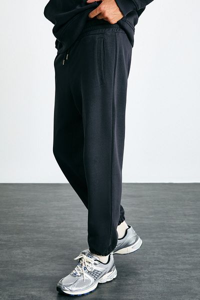 GRIMELANGE CALLUM Herren-Jogginghose mit 3 Fäden, erhöht, warm, elastische Taille, Anthrazit