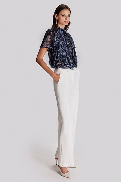 Naramaxx Wide Leg Front Stitched Trousers