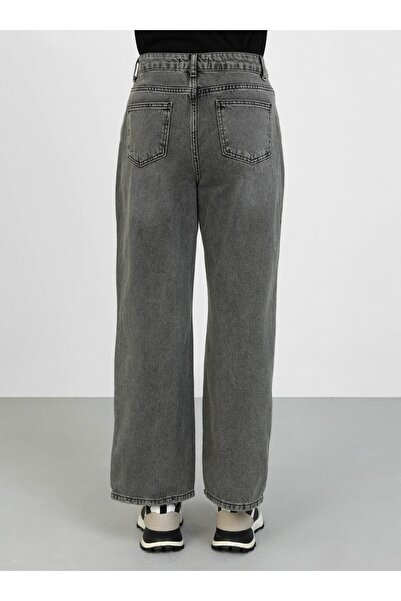 Benin Gray Denim Straight Trousers - Washable - Benin