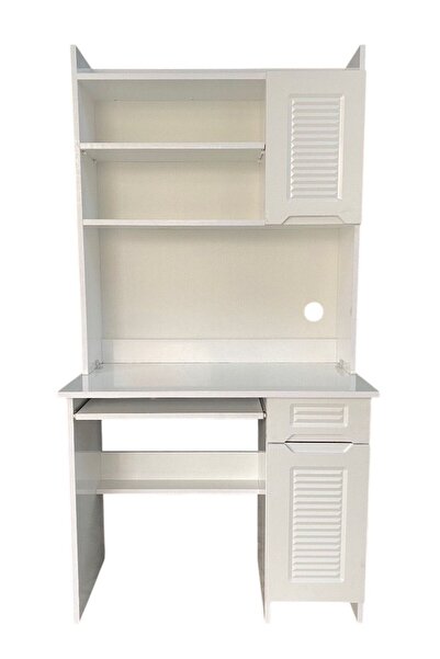 OnurEvimde Çalışma Masası Dolaplı Panjurlu 90 cm Kulpsuz Tasarım Kurulu Teslim