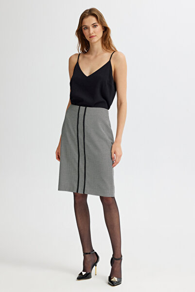 Naramaxx Önü Şerit Detaylı Klasik Etek