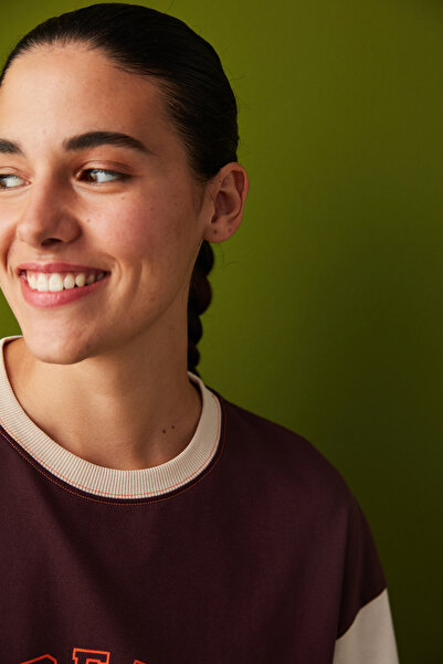 Penti Μπλουζάκι με διπλό χρώμα Crop Slogan