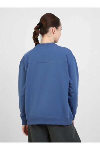 Benin Λεπτομερές φούτερ Benin Indigo Print