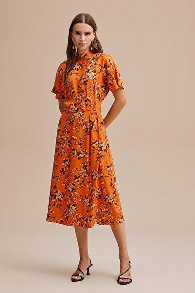 Naramaxx Dik Yaka Midi Boy Elbise